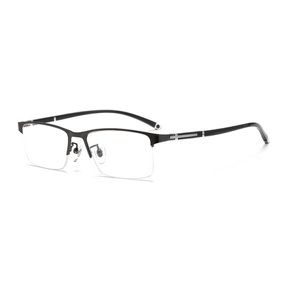 Half-frame anti-blue light reading glasses
