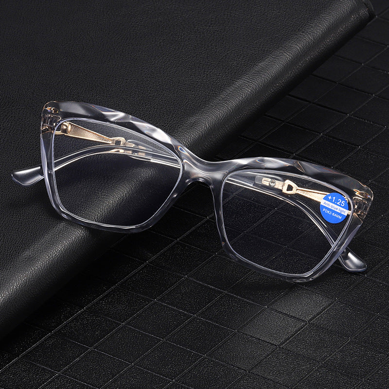 Retro cat eye anti-blue light reading glasses