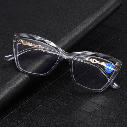 Retro cat eye anti-blue light reading glasses