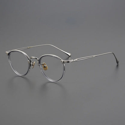Daran Titanium Round Glasses Frames