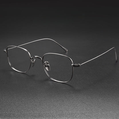 Retro Titanium Square Glasses Frame GWS199