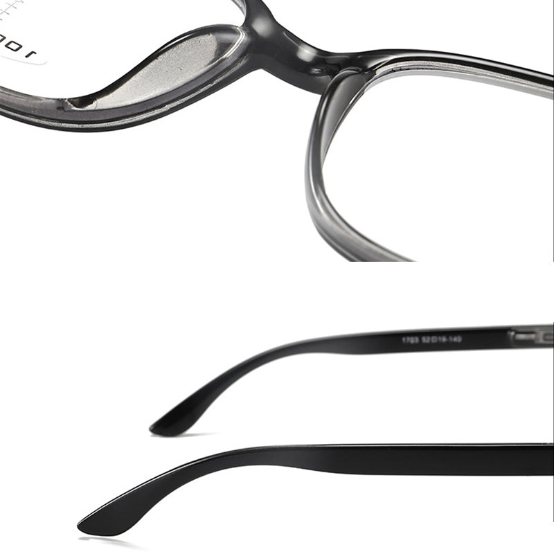Progressive multi-focus reading glasses