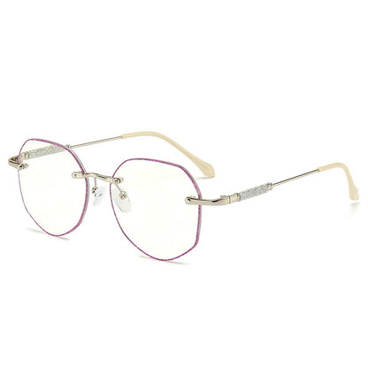 Polygon anti-blue light reading glasses