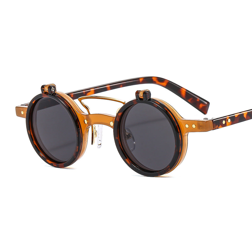 Double-layer flip uv protection sunglasses