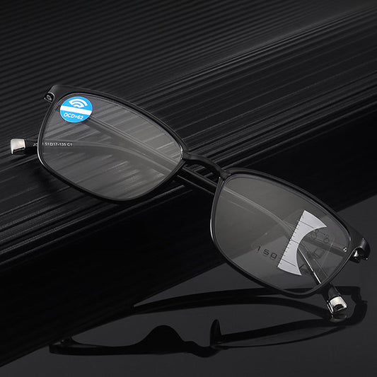 Anti-blue light smart zoom reading glasses
