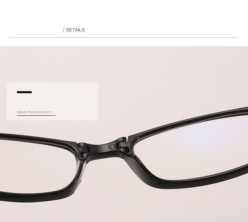 Anti-blue light portable folding reading glasses
