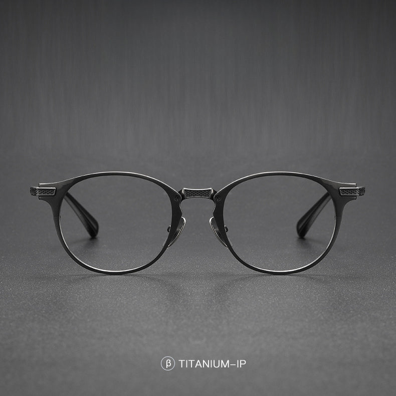 Retro Oval Titanium Ultra-Light Glasses Frame