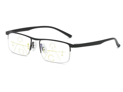 Progressive far and near reading glasses