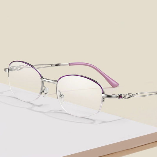Folding anti-blue light reading glasses