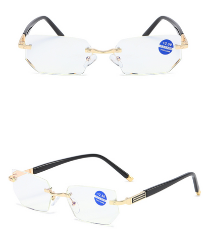 Anti-blue light metal presbyopia glasses