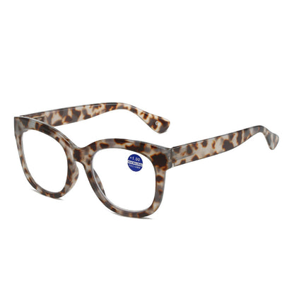 Round frame anti-blue light presbyopic glasses