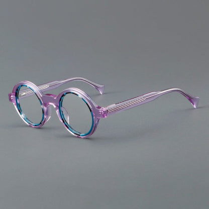 Fonda Acetate Round Retro Glasses Frame