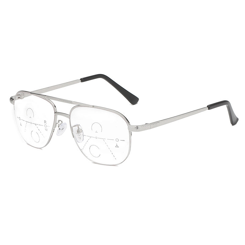 Retro metal anti-blue light reading glasses