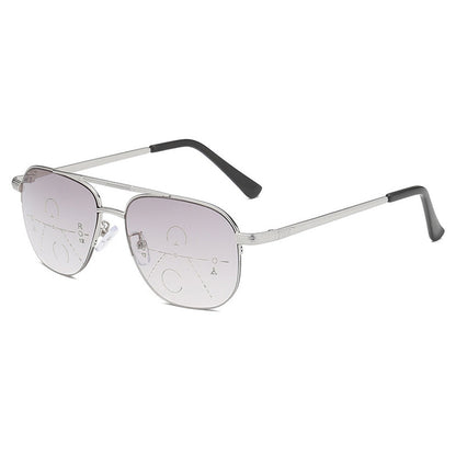 Retro metal anti-blue light reading glasses