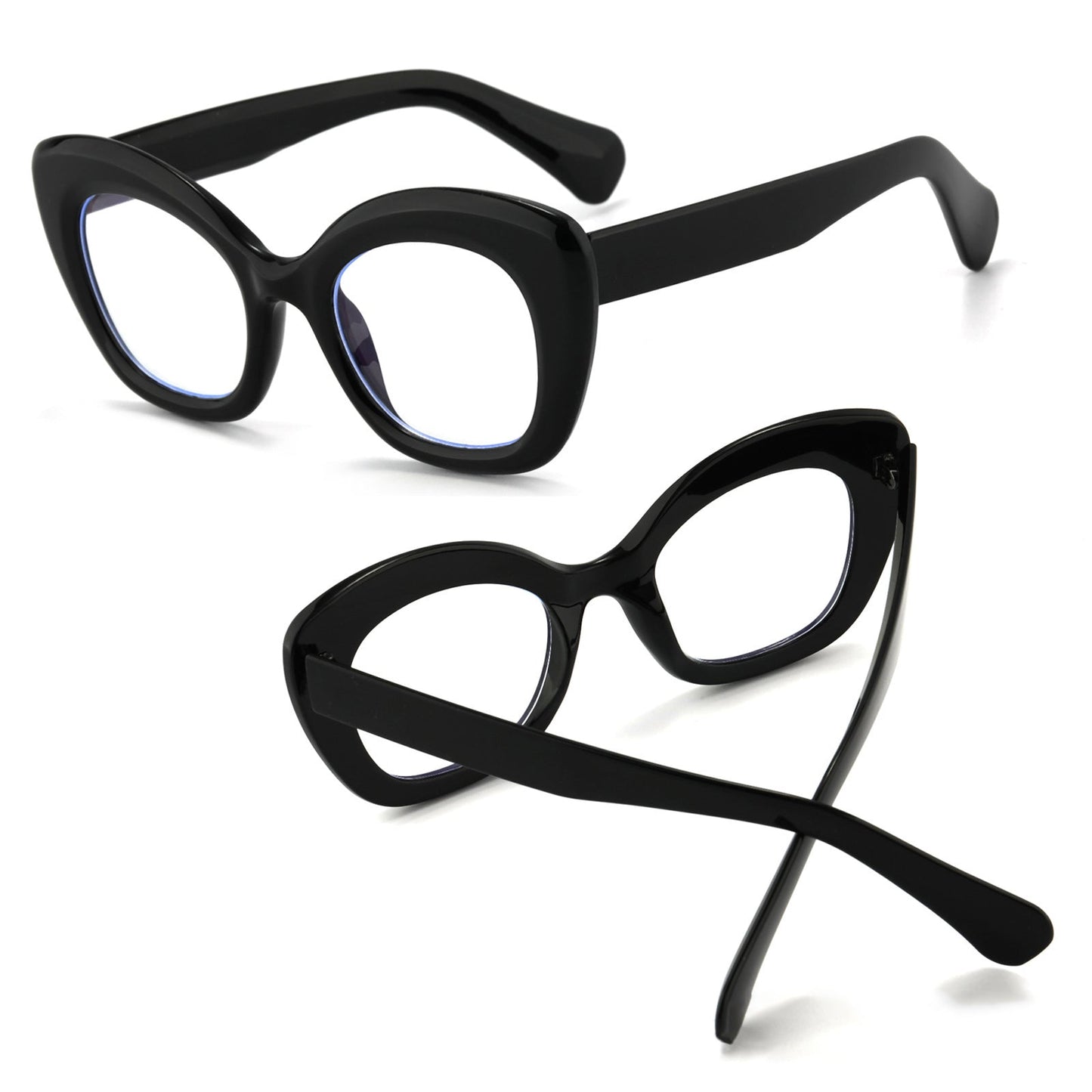Retro anti-blue light reading glasses