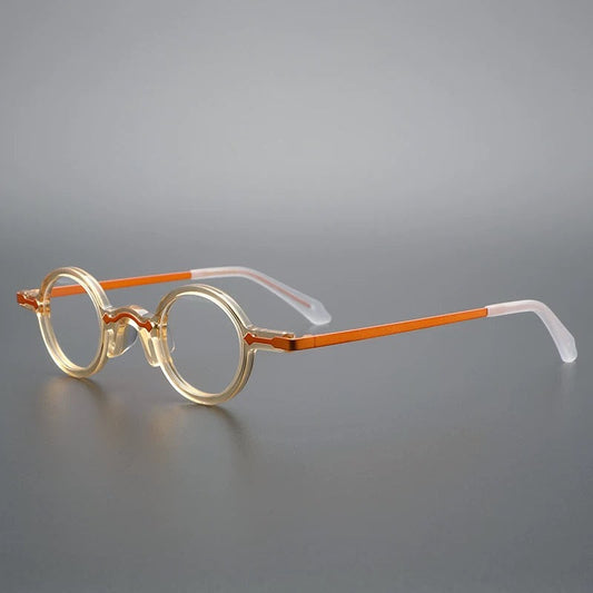 Leif Retro Small Round Acetate Glasses Frame