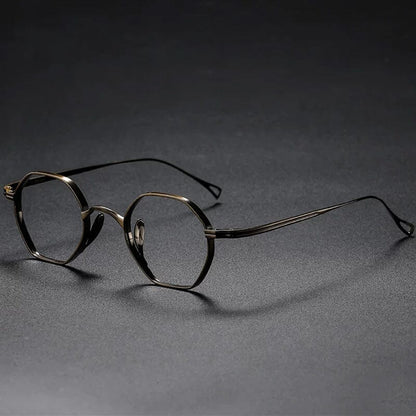 Moryn Titanium Round Glasses Frame