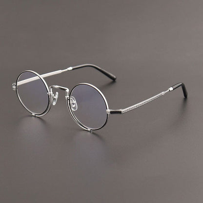 Odam Retro Round Titanium Glasses Frame
