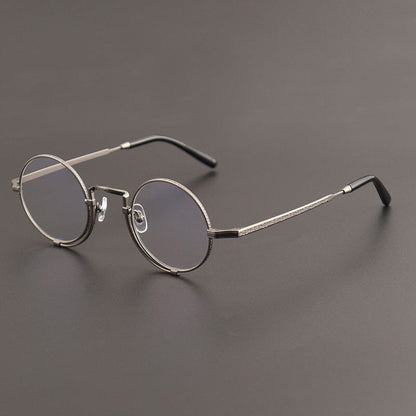 Odam Retro Round Titanium Glasses Frame