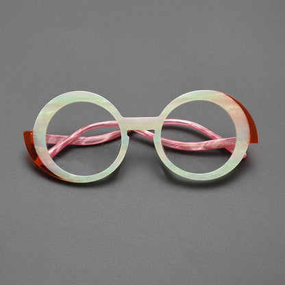 Pax Retro Round Acetate Glasses Frame