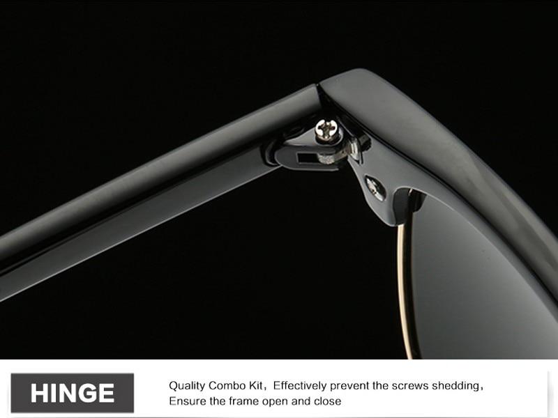 Men's Semi-rimless Fashion Sunglasses