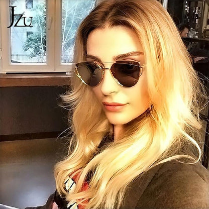 Vintage Metal Reflective Sunglasses