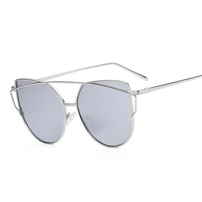 Vintage Metal Reflective Sunglasses