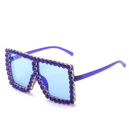 Hot Oversized Crystal Sunglasses
