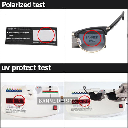 Men's Semi-rimless Fashion Sunglasses