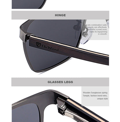 Men's Square Metal Frame Sunglasses