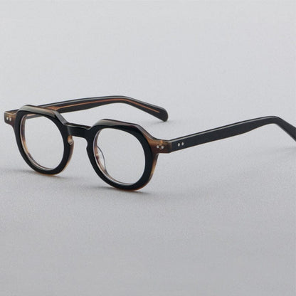 Reg Vintage Acetate Round Optical Glasses Frame