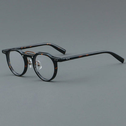 Ron Retro Round Acetate Glasses Frame