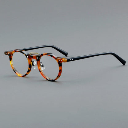 Ron Retro Round Acetate Glasses Frame
