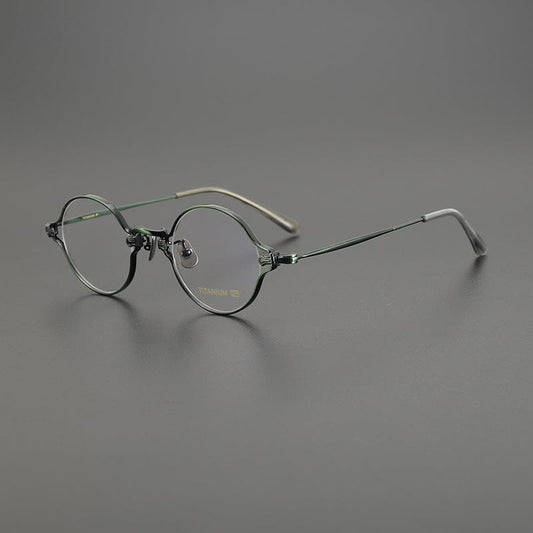 Tha Retro Round Titanium Glasses Frame