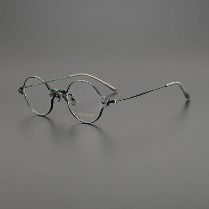 Tha Retro Round Titanium Glasses Frame