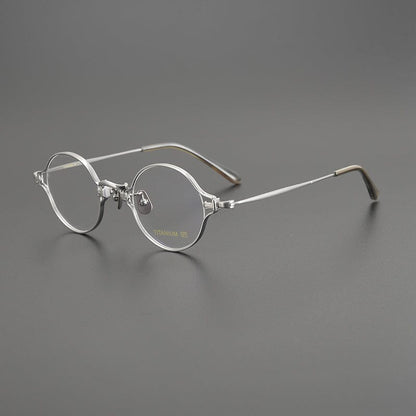 Tha Retro Round Titanium Glasses Frame