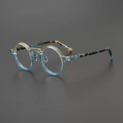 Van Vintage Round Acetate Optical Glasses Frame